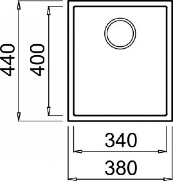 Врезная кухонная мойка Elleci Quadra 100 Undermount Nero G40, фото 2