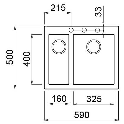 Кухонная мойка Elleci Quadra 150 (Titanium), фото 2
