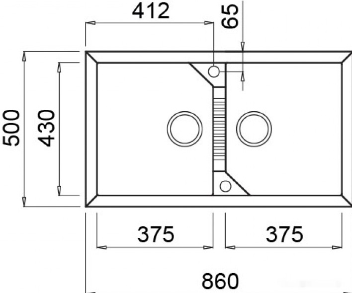 Кухонная мойка Elleci Tekno 450 Titanium M73, фото 2