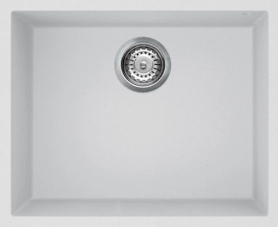 Кухонная мойка Elleci Quadra 105 Undermount K96 White/Kera, фото 1