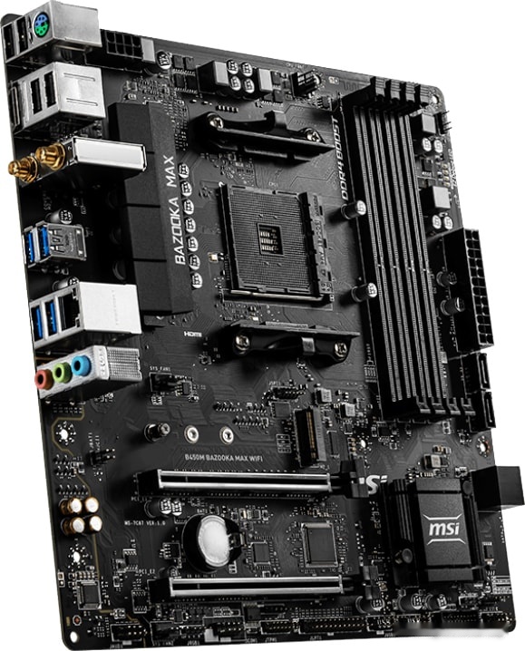 Материнская плата MSI B450M Bazooka Max WiFi, фото 3