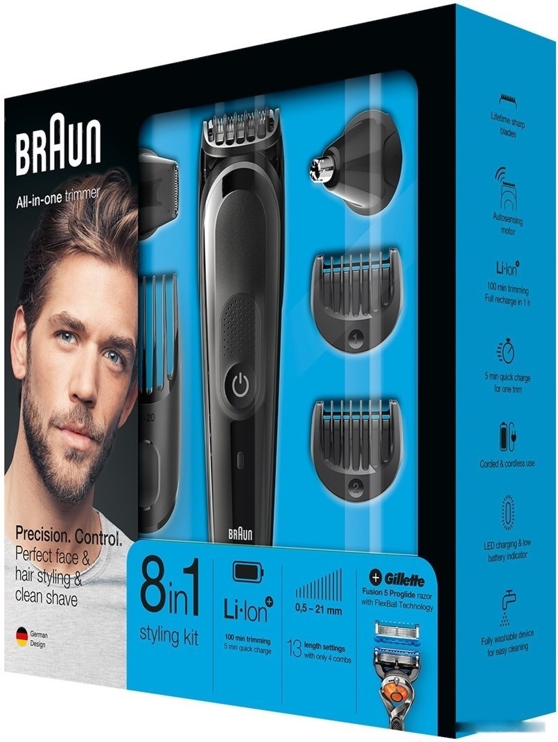 Машинка для стрижки Braun MGK5060, фото 4