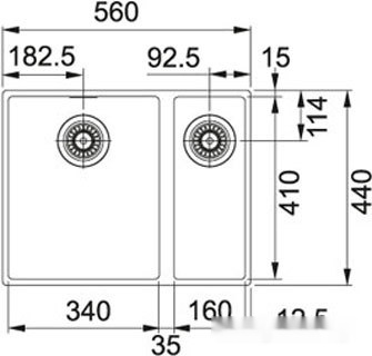 Кухонная мойка Franke Sirius SID 160 125.0443.364 (полярный белый), фото 2