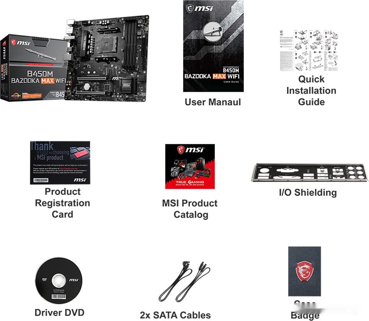 Материнская плата MSI B450M Bazooka Max WiFi, фото 6
