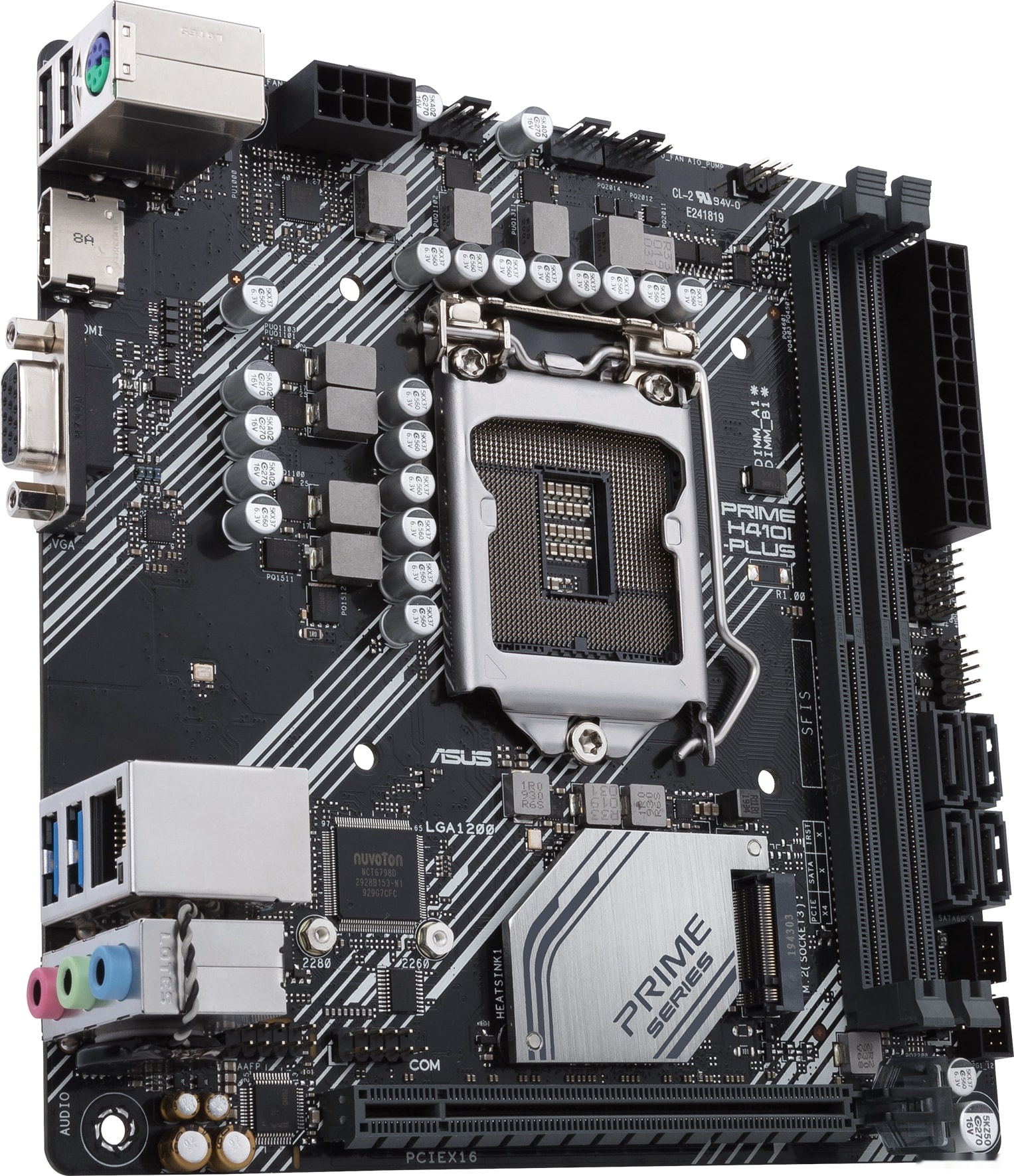 Материнская плата Asus Prime H410I-Plus, фото 2