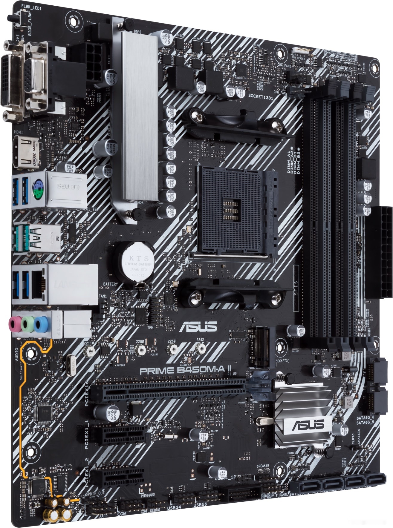 Материнская плата Asus Prime B450M-A II, фото 2