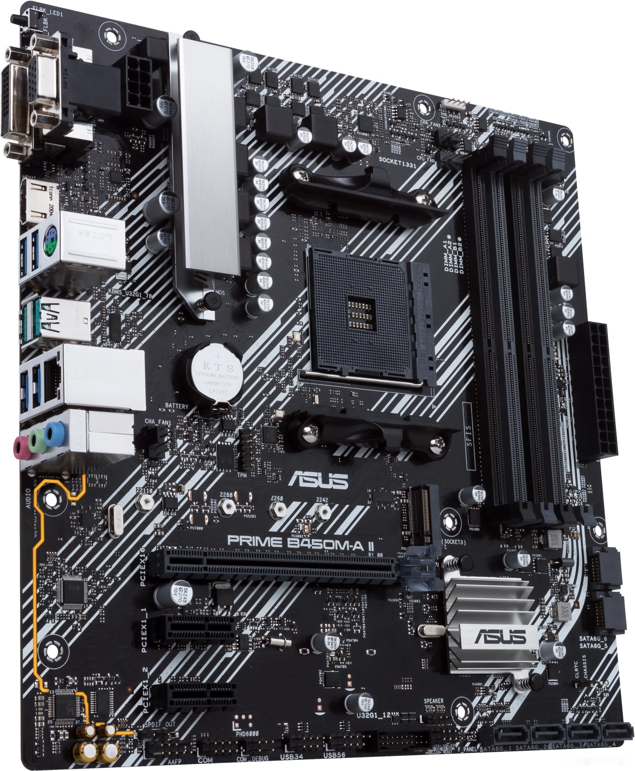 Материнская плата Asus Prime B450M-A II, фото 3