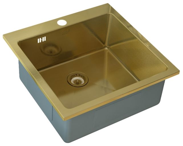 Кухонная мойка Zorg PVD SZR-51 BRONZE, фото 1