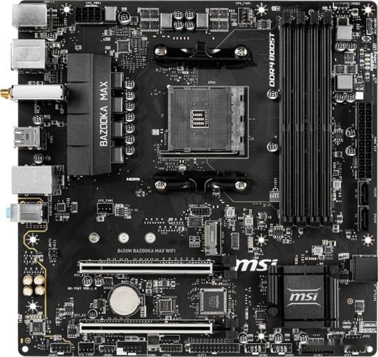 Материнская плата MSI B450M Bazooka Max WiFi, фото 1