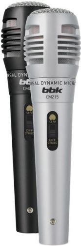 Стерео микрофон BBK CM215 (черный+серебристый)