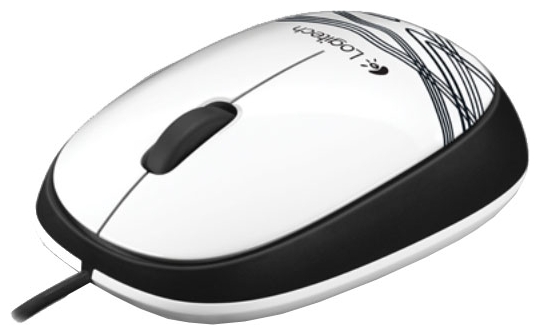 Мышь Logitech Mouse M105 White USB, фото 3