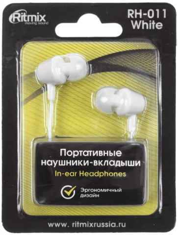 Наушники Ritmix RH-011 (White), фото 2