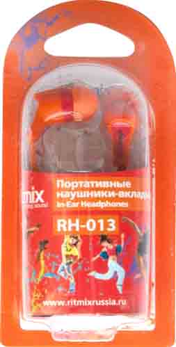 Наушники Ritmix RH-013 (Orange/Red), фото 2