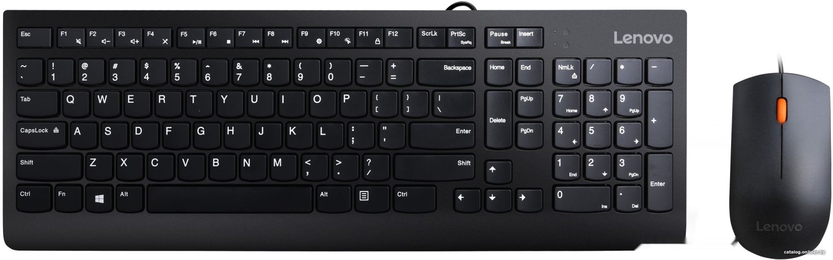 Клавиатура + мышь Lenovo Essential Wired Combo, фото 1