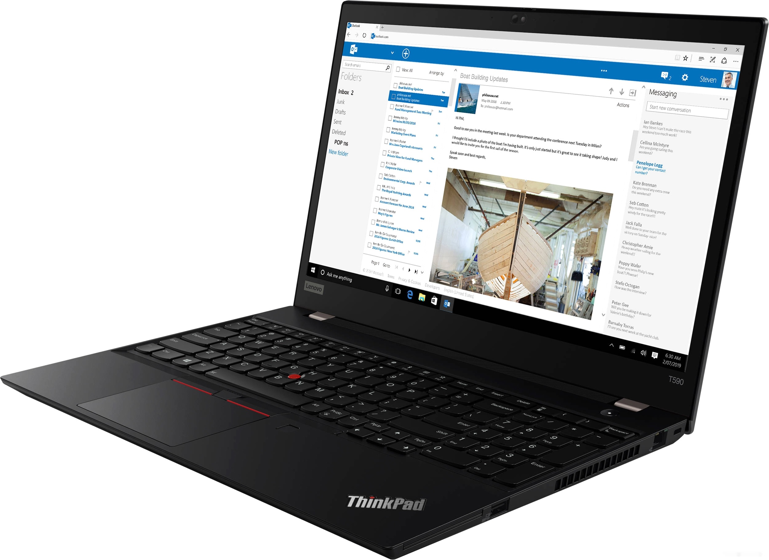 Ноутбук Lenovo ThinkPad T590 20N4000ERT, фото 3
