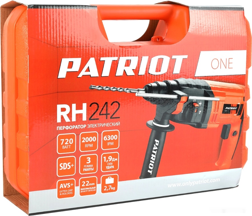 Перфоратор Patriot RH 242 140301326, фото 10