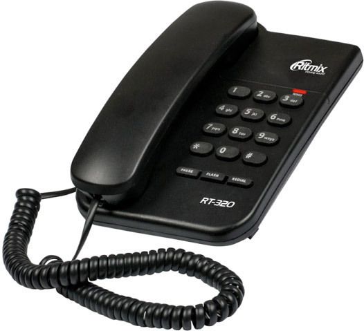 Проводной телефон Ritmix RT-320 (Black)