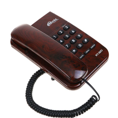 Проводной телефон Ritmix RT-320 (Brown), фото 1