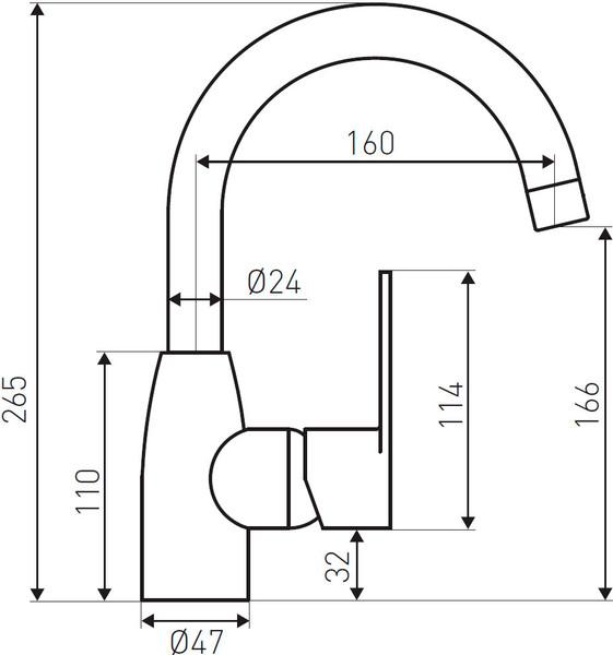 Смеситель Ferro Algeo BAG2A, фото 2