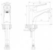 Однорычажный смеситель для раковины (умывальника) Bravat Eco-D F193158C