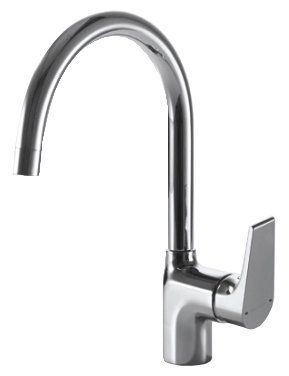 Однорычажный смеситель для кухни (мойки) Bravat Vega F7119177CP-3