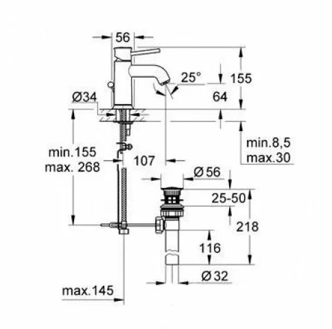 Смеситель Grohe BauClassic 32864000, фото 3