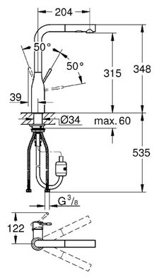 Смеситель Grohe Essence 30270DC0, фото 2