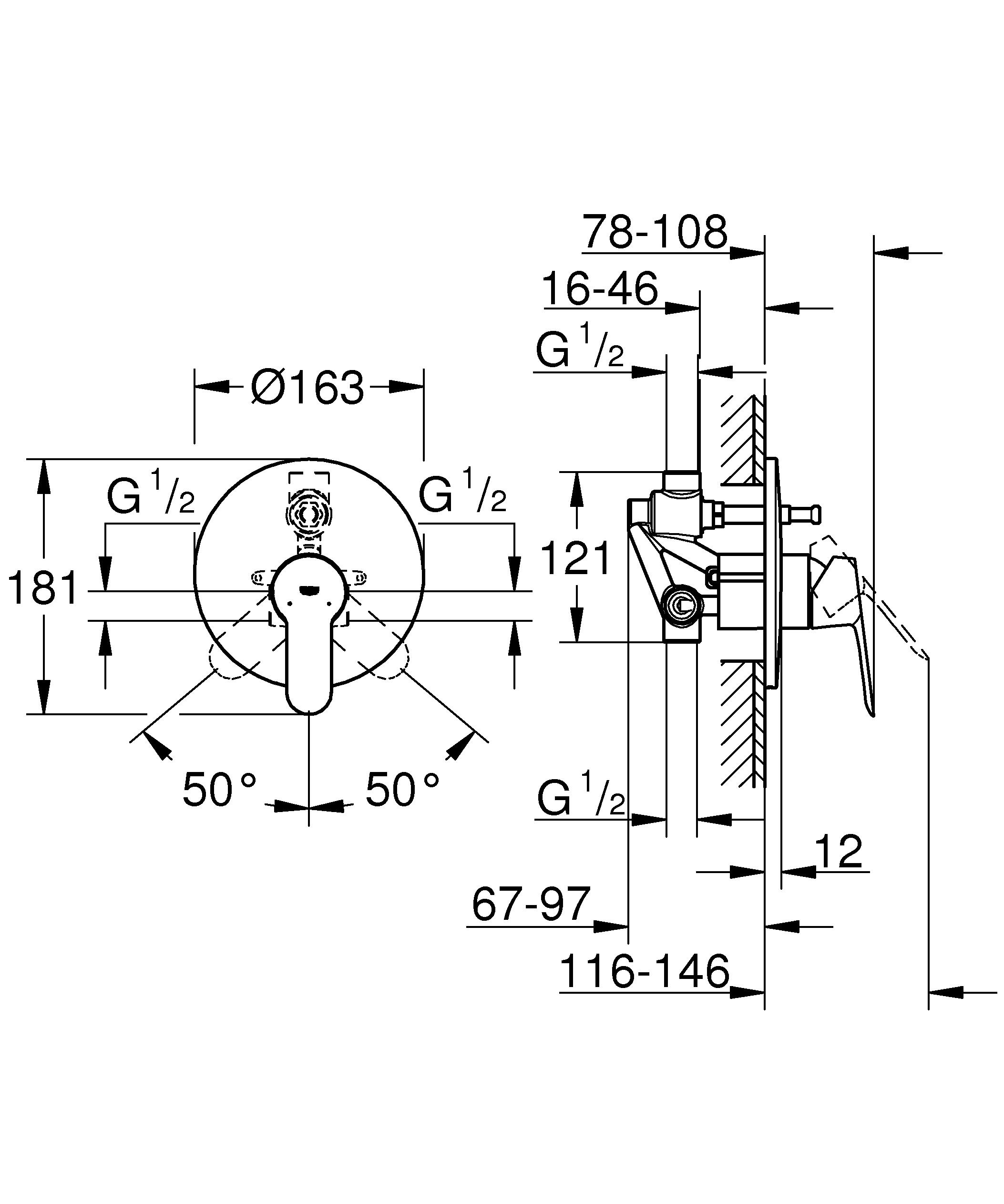 Смеситель Grohe Bauedge 29079000, фото 2
