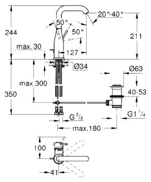 Смеситель Grohe Essence 32628001, фото 3