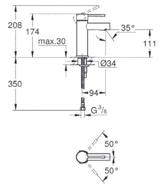 Смеситель Grohe Essence+ 34294001, фото 2