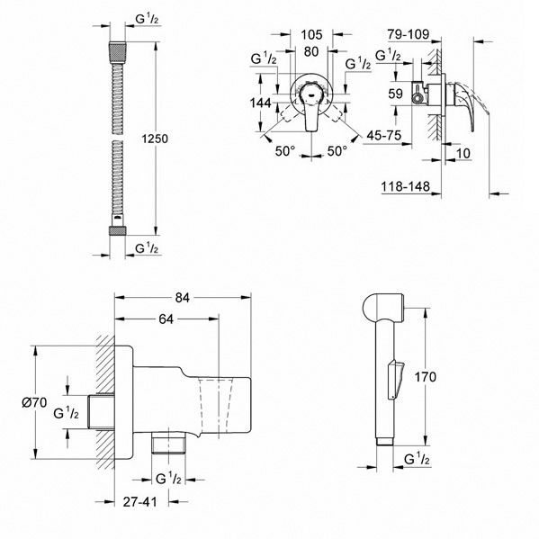 Смеситель Grohe BauCurve, фото 2