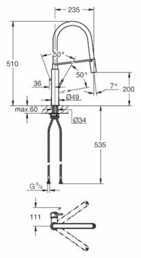Смеситель Grohe Concetto Professional 31491DC0, фото 2