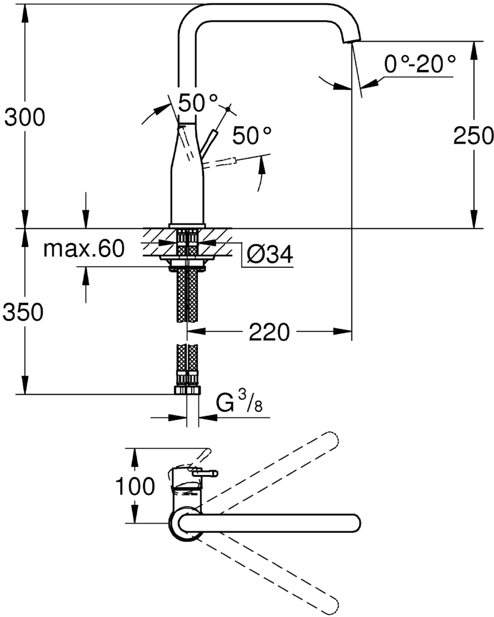 Смеситель Grohe Essence 30269DC0, фото 2