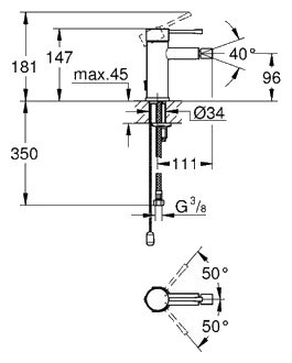 Смеситель Grohe Essence+ 32934001, фото 2