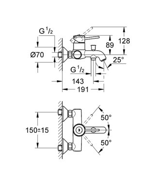 Смеситель Grohe BauClassic 32865000, фото 2