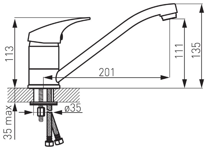 Смеситель Ferro One BFO4, фото 2
