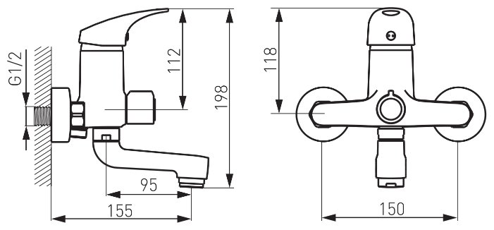 Смеситель Ferro One BFO1A, фото 2