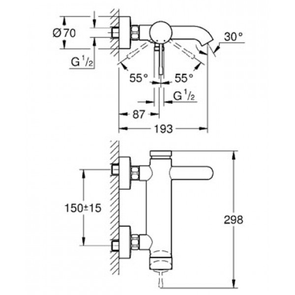 Смеситель Grohe Essence+ 33624001, фото 2