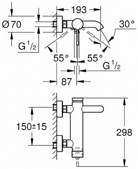 Смеситель Grohe Essence New 33628001, фото 2