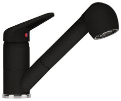 Смеситель Franke Novara Plus оникс (с выдвижным шлангом)