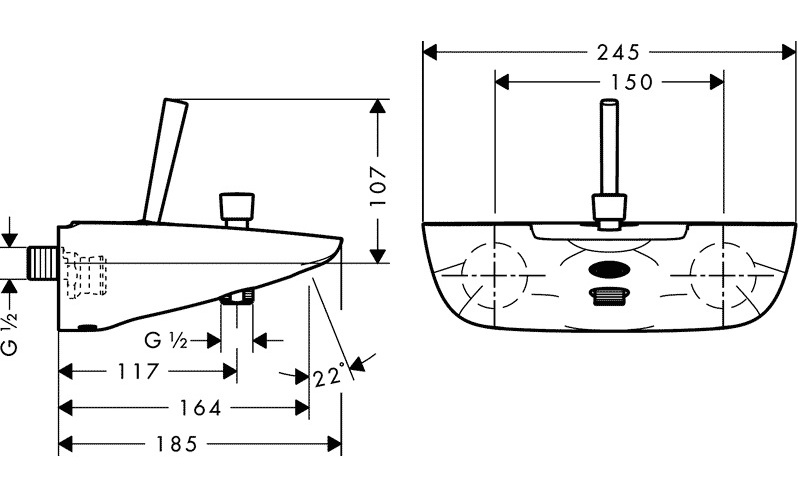 Смеситель Hansgrohe Pura Vida 15472400, фото 3
