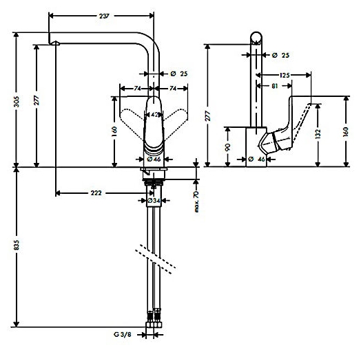 Смеситель Hansgrohe Focus 31817000, фото 2