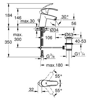 Смеситель Grohe Eurosmart 33265002, фото 2
