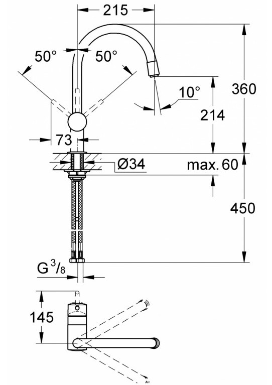 Смеситель Grohe Minta 32918000, фото 2