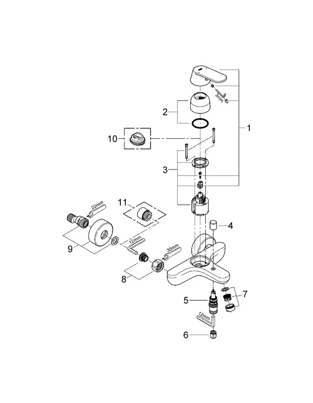 Смеситель Grohe Eurosmart 32832, фото 3