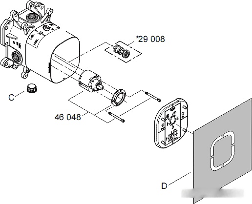 Скрытый механизм Grohe Rapido E 35501000, фото 3