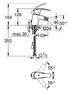 Смеситель Grohe Eurosmart New 32927002, фото 2