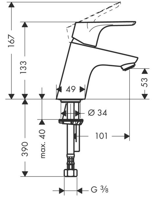 Смеситель Hansgrohe Focus 31952000, фото 2