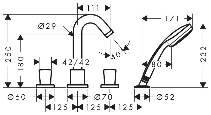 Смеситель Hansgrohe Logis 71314000, фото 2