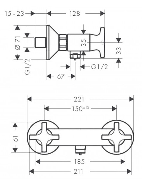 Смеситель Hansgrohe Logis Classic 71260000, фото 3